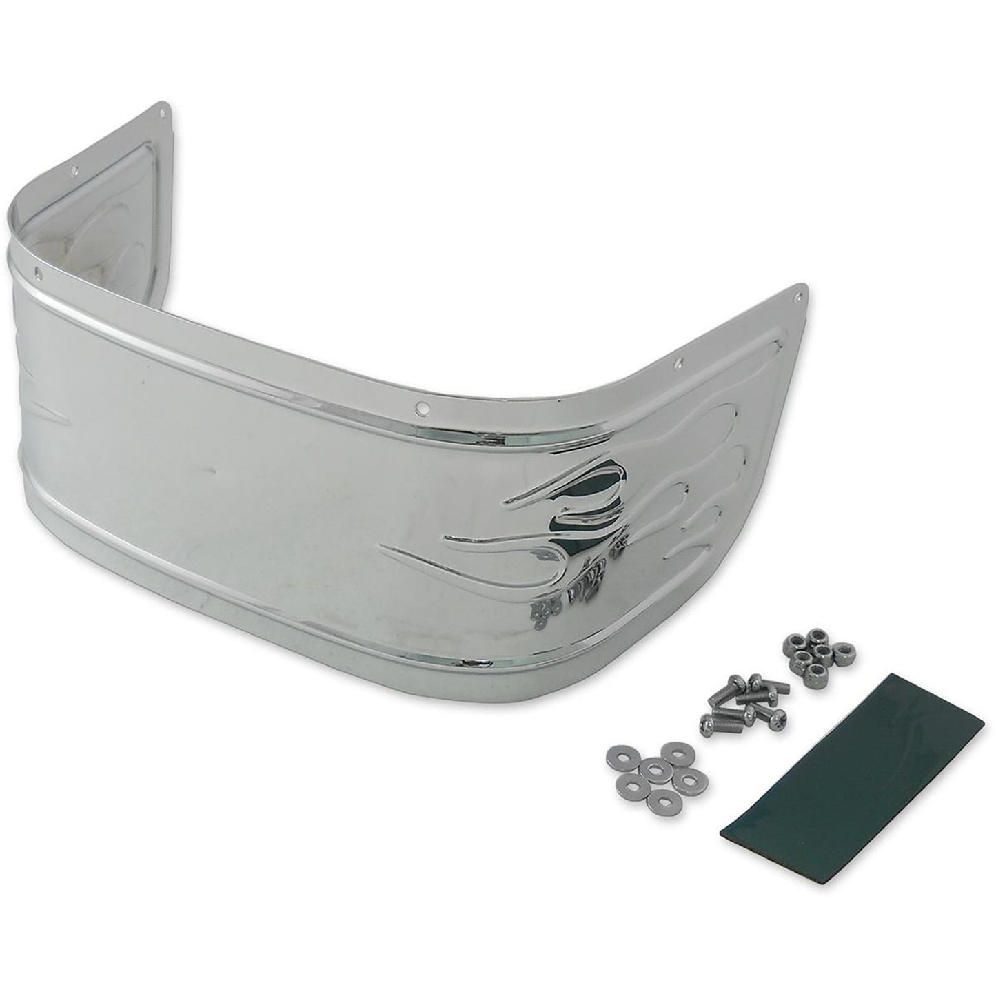 Drag Specialties Front Fender Skirt - Chrome - Flame 1405-0223_257279