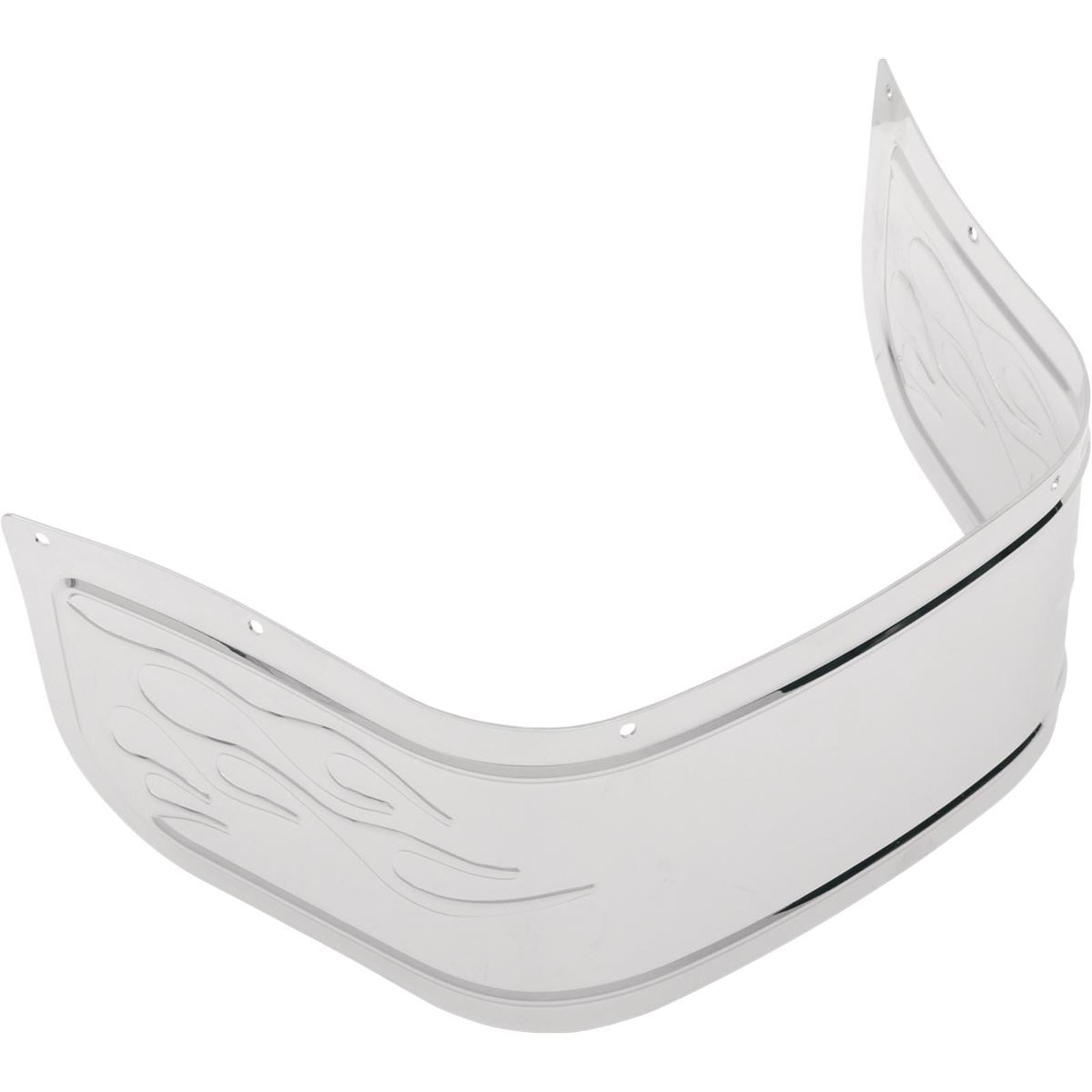 Drag Specialties Front Fender Skirt - Chrome - Flame [MPN: 1405-0118]_257287