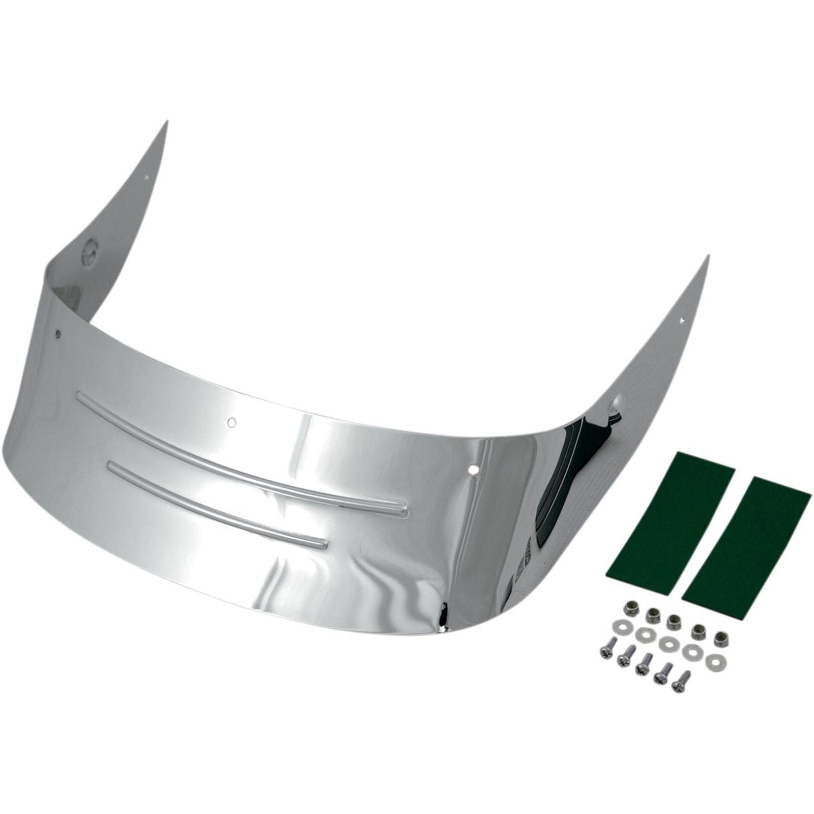 Drag Specialties Rear Fender Skirt - Chrome - Embossed 1405-0171_257292
