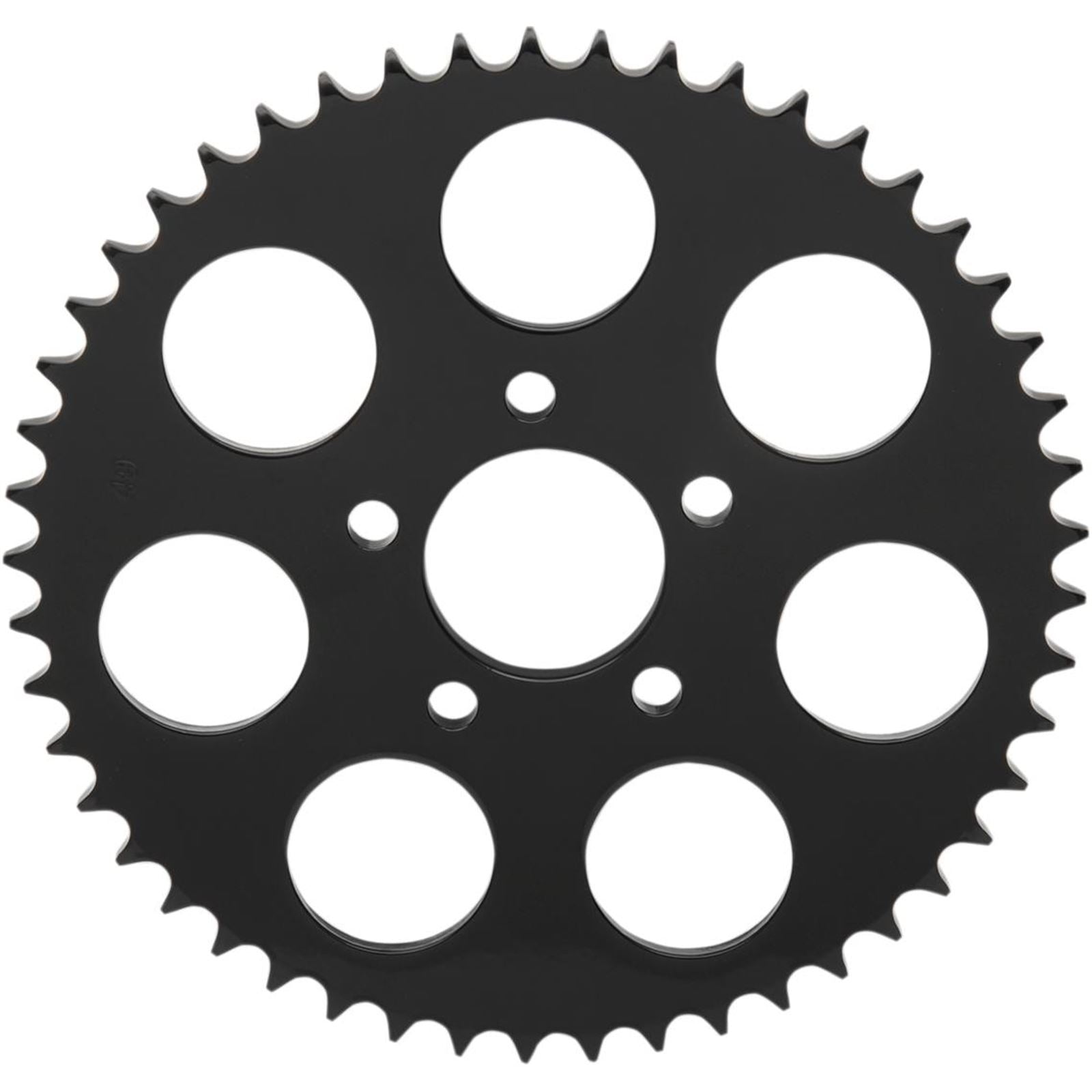 Drag Specialties Rear Sprocket - Gloss Black - Flat - 49-Tooth 1210-1845_257295