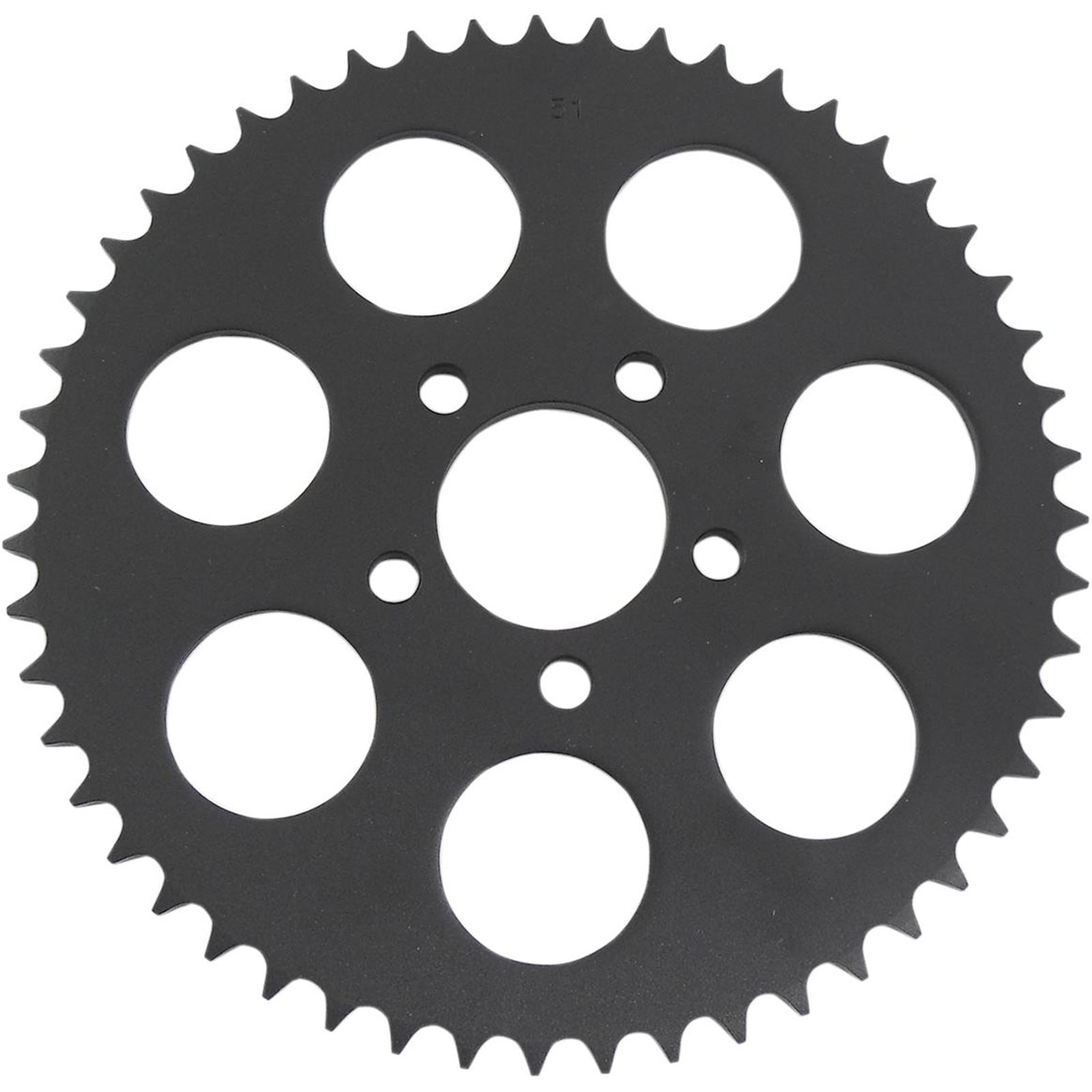 Drag Specialties Rear Sprocket - Gloss Black - Flat - 51-Tooth 1210-1846_257296