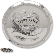 Drag Specialties 5-Hole - Chrome - Live to Ride Derby Cover 1107-0554_257491