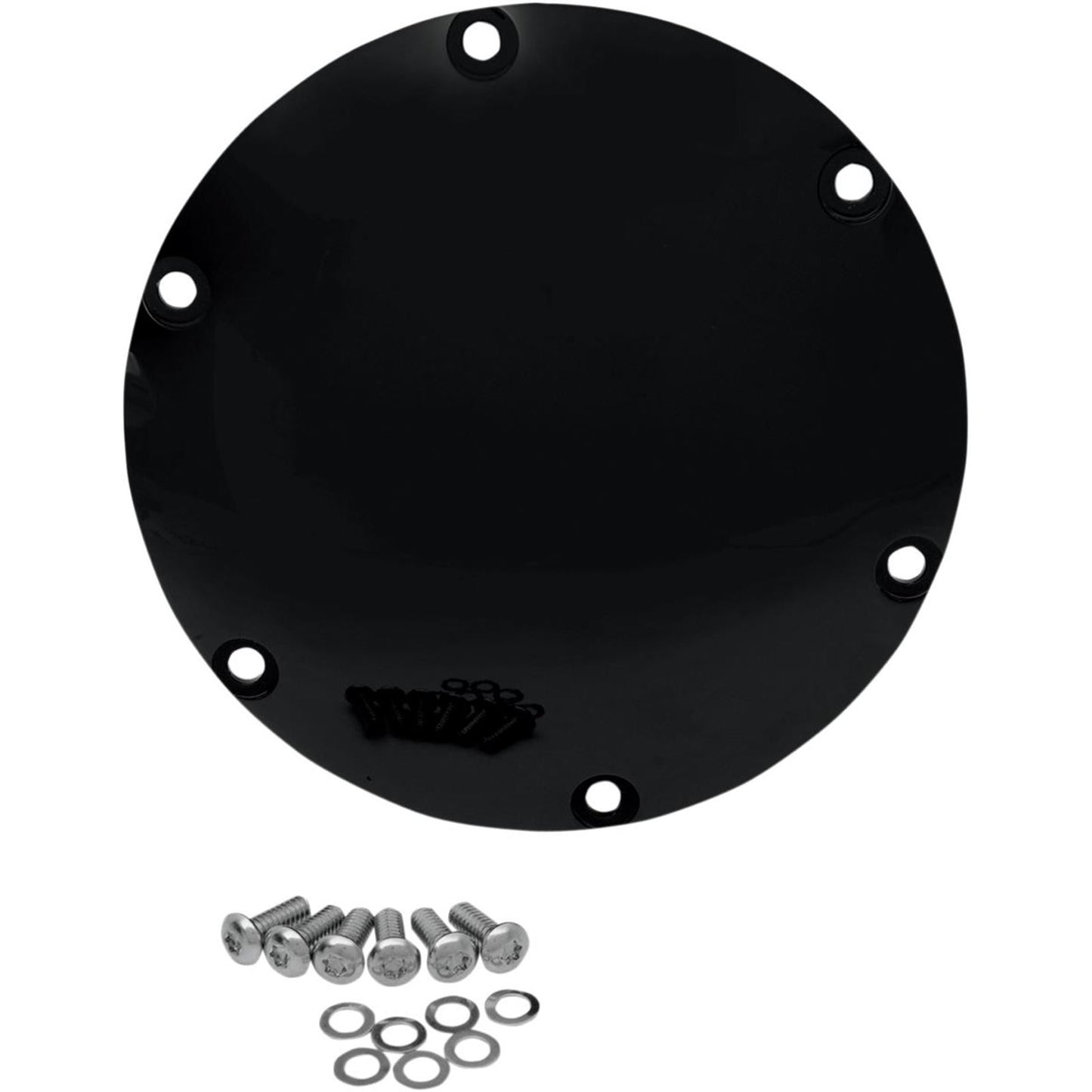 Drag Specialties Gloss Black Derby Cover 1107-0287_257551