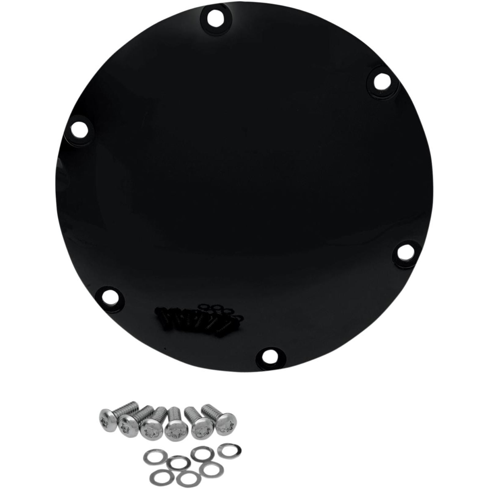 Drag Specialties Gloss Black Derby Cover 1107-0287_257551