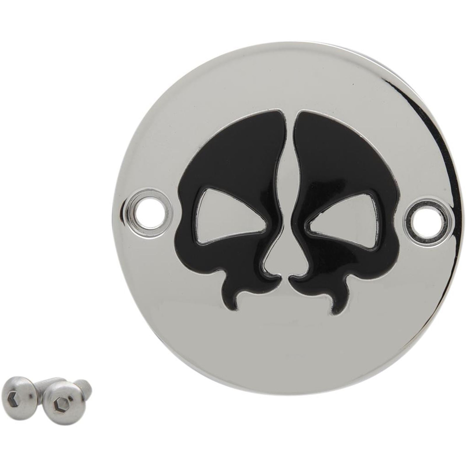 Drag Specialties Points Cover - Split Skull - Chrome - Milwaukee-Eight 0940-1743_257590