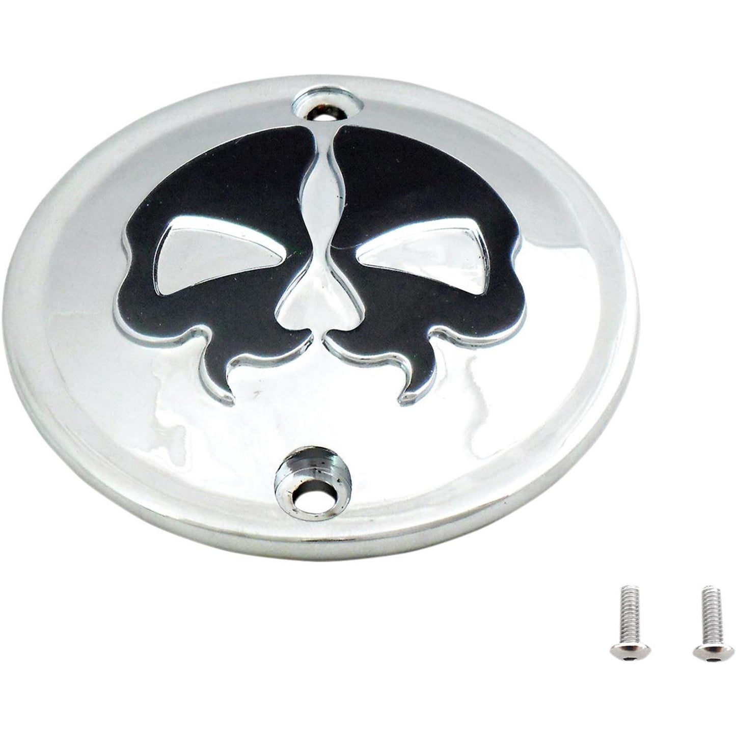 Drag Specialties Point Cover Split Skull - Chrome - XL 0940-1616_257604