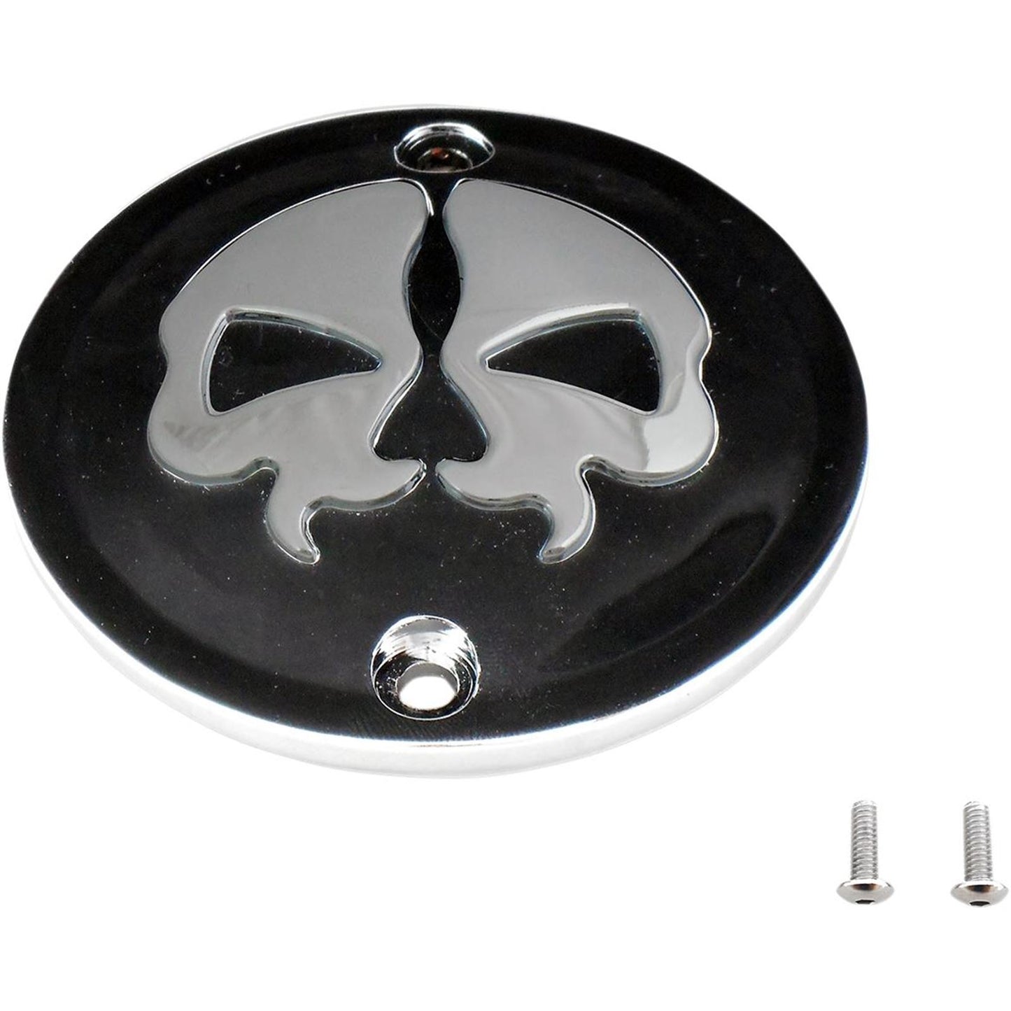 Drag Specialties Point Cover Split Skull - Black - XL 0940-1617_257605
