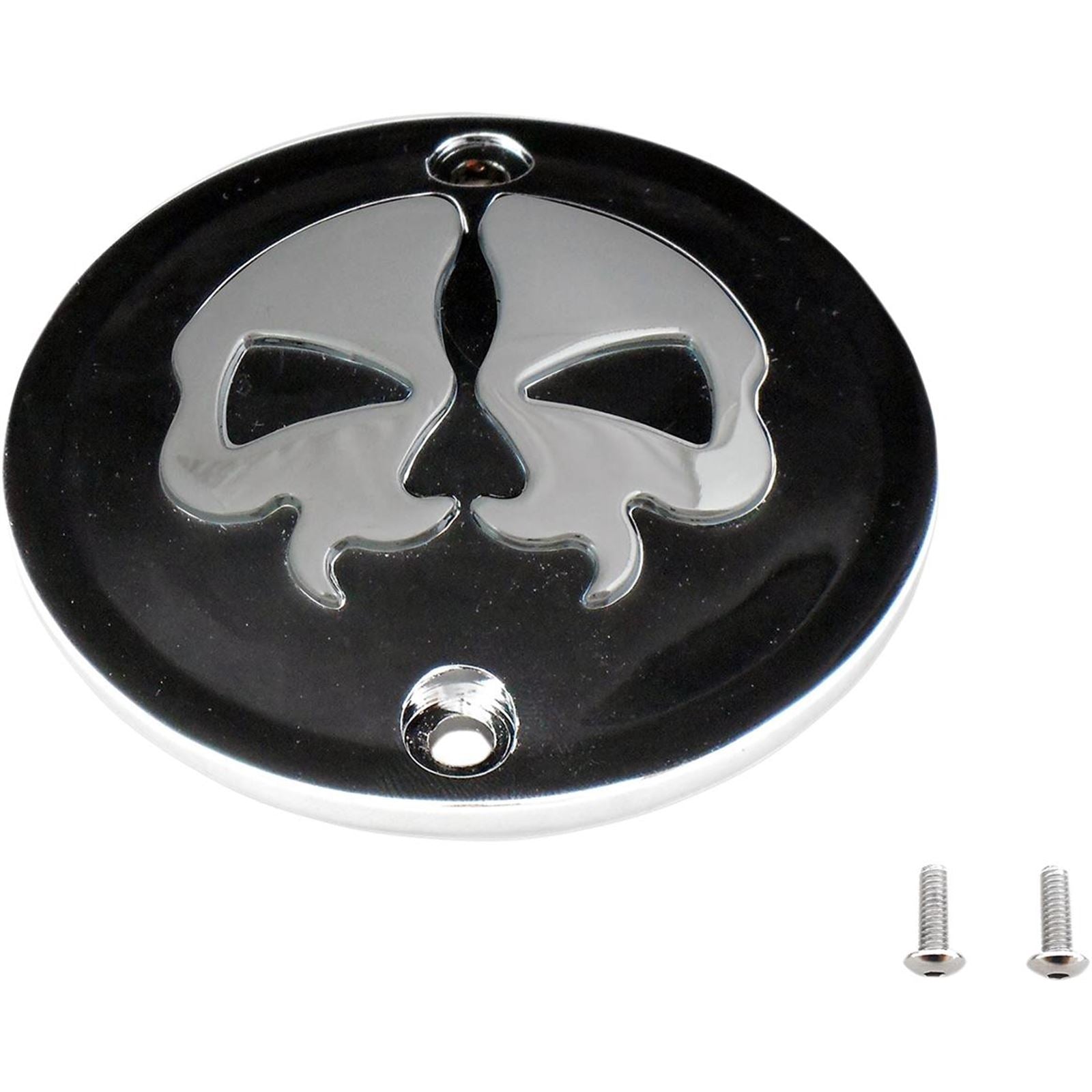 Drag Specialties Point Cover Split Skull - Black - XL 0940-1617_257605