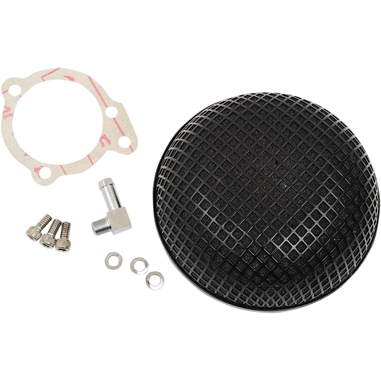 Drag Specialties Air Cleaner Black Bob Super E and G Carburetor 1010-1610_257662