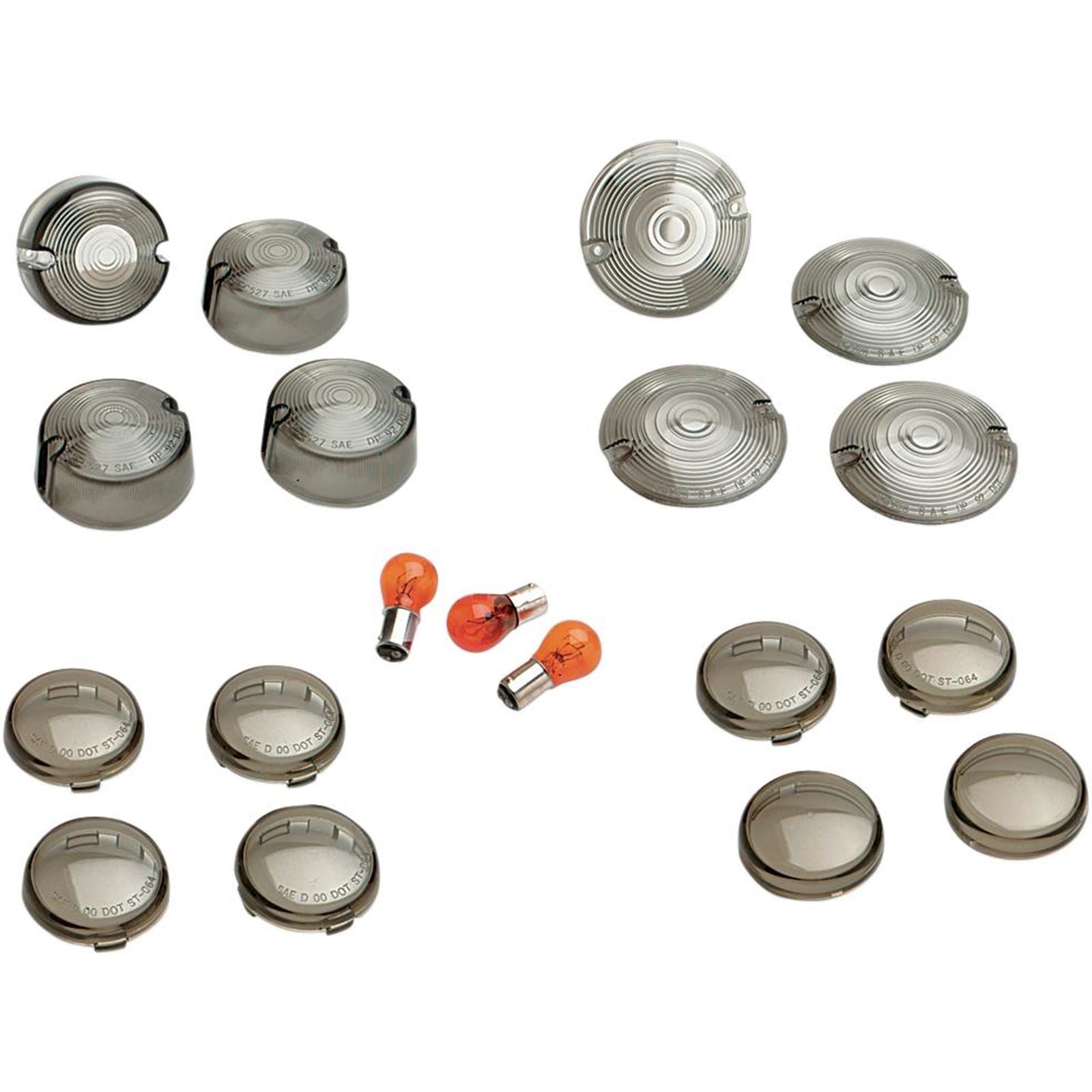 Drag Specialties Smoked Bullet Lens Kit - '00-'19 0906-6316_257687
