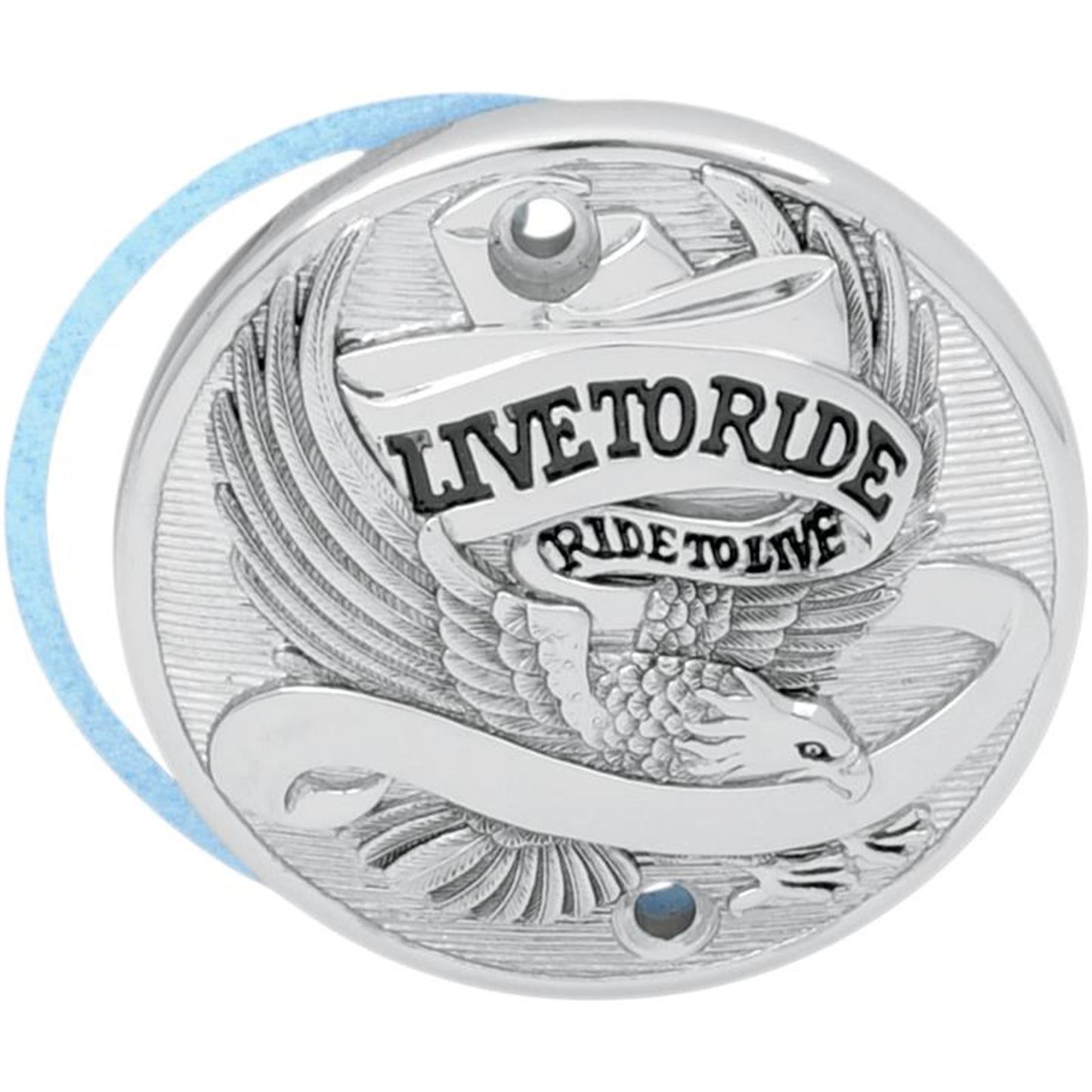 Drag Specialties Points Cover Live to Ride Chrome 71-03 Sportster 0940-0843_257764