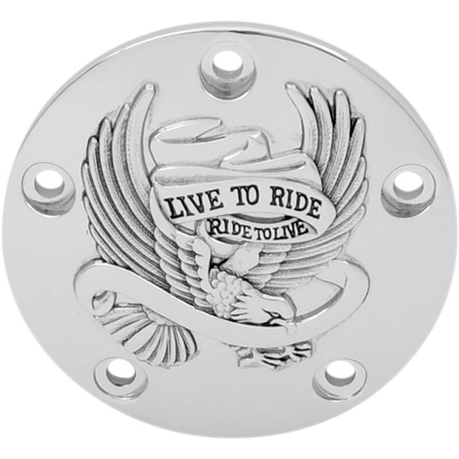 Drag Specialties Points Cover 5 Hole Live to Ride Chrome 0940-0841_257776