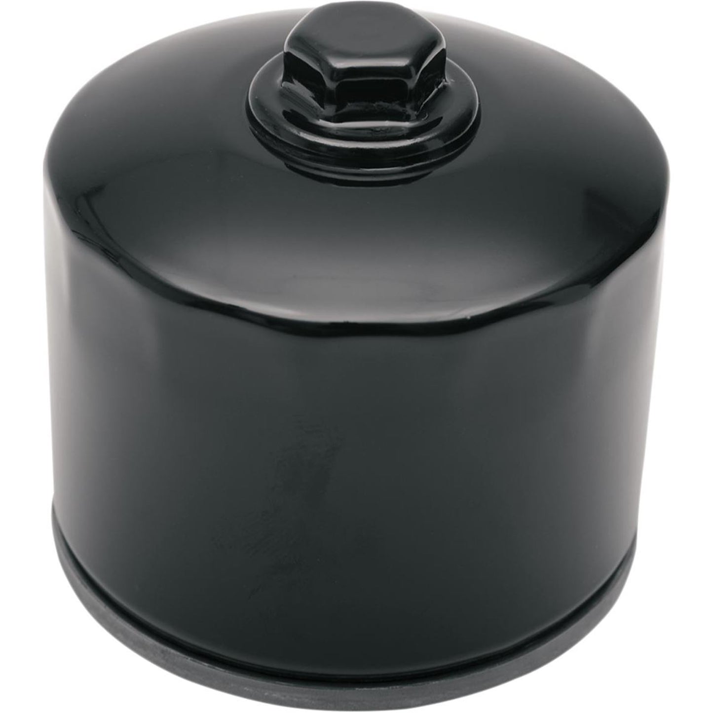 Drag Specialties Oil Filter - Spin-On - Black - with Nut 0712-0132_257869