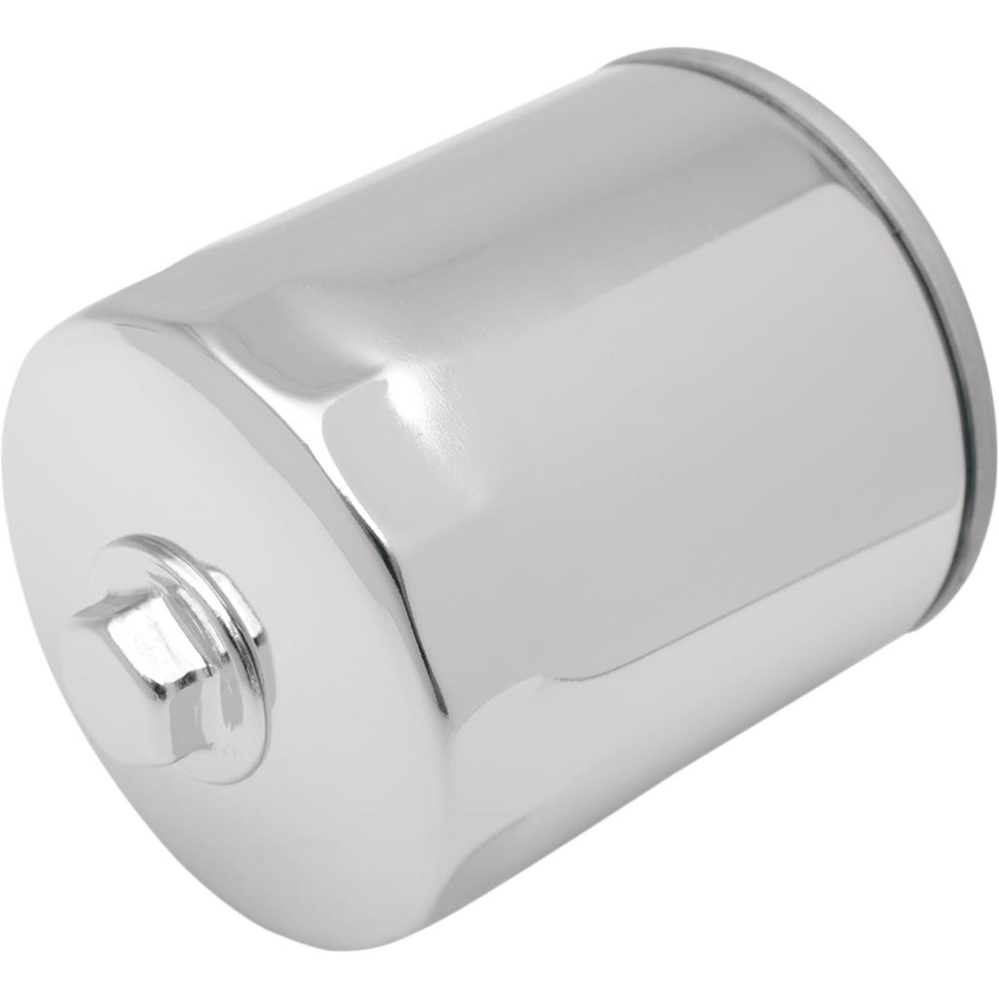 Drag Specialties Oil Filter - Spin-On - Chrome - with Nut 0712-0011_257873