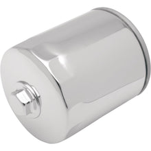 Drag Specialties Oil Filter - Spin-On - Chrome - with Nut 0712-0011_257873