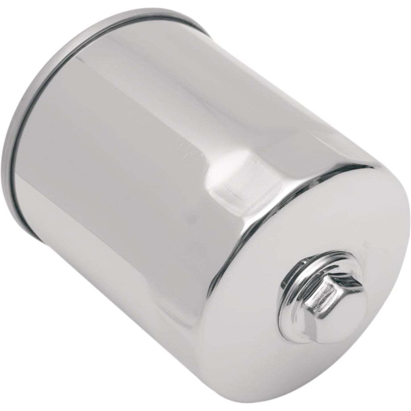 Drag Specialties Magnetic Ring Oil Filter - Chrome - with Nut - 3 1/4" 0712-0004_257882