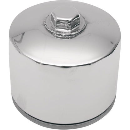 Drag Specialties Magnetic Ring Oil Filter - Chrome - with Nut 2 1/4" 0712-0006_257883