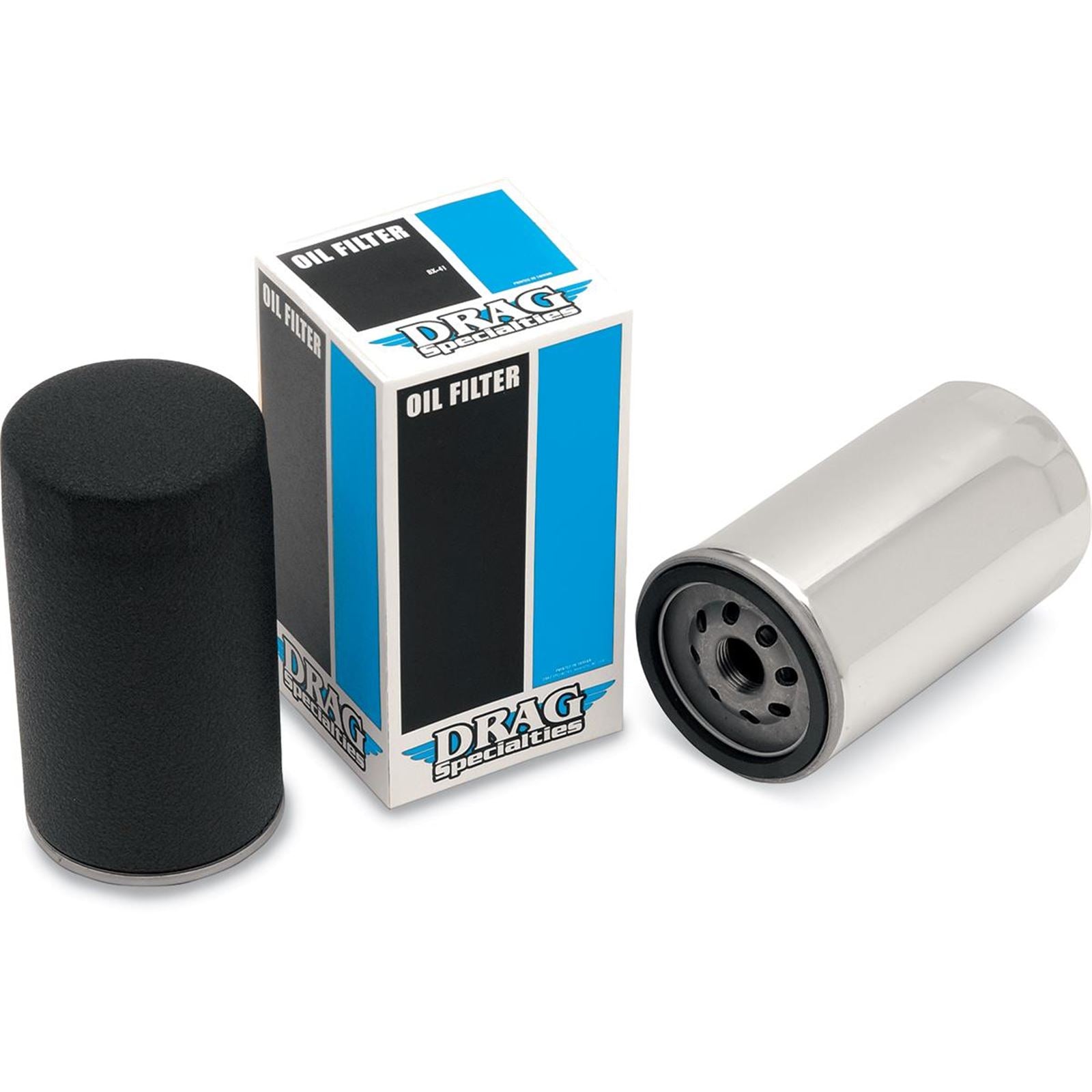 Drag Specialties Magnetic Ring Oil Filter - Chrome - with Nut - 5 1/2" 0712-0007_257886