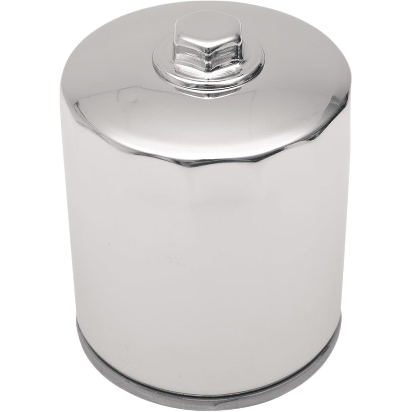 Drag Specialties Magnetic Ring Oil Filter - Chrome - with Nut - 3 1/4" 0712-0008_257887