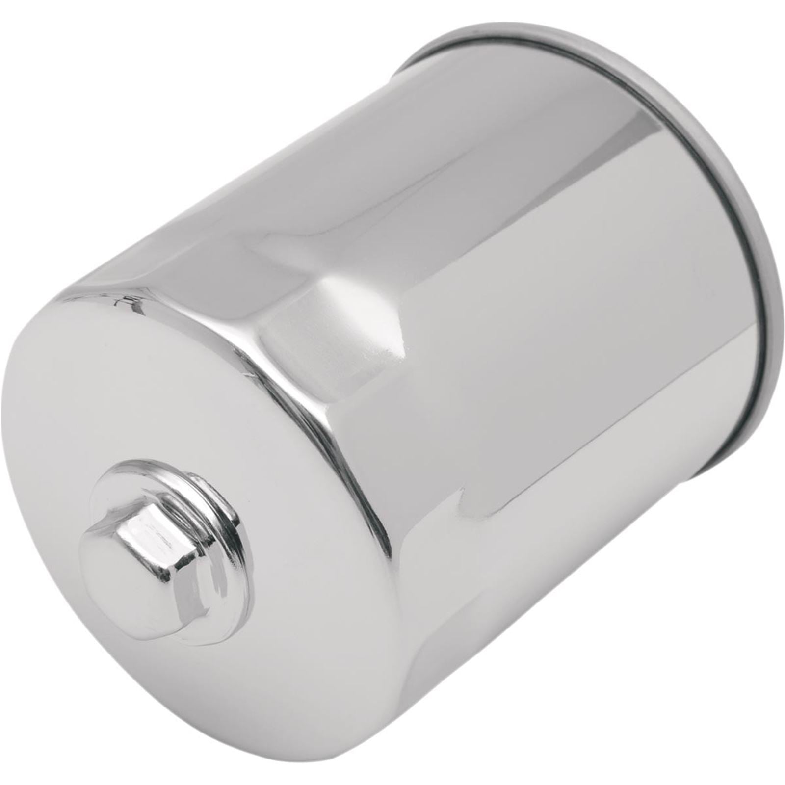 Drag Specialties Oil Filter - Spin-On - Chrome - with Nut 0712-0009_257888