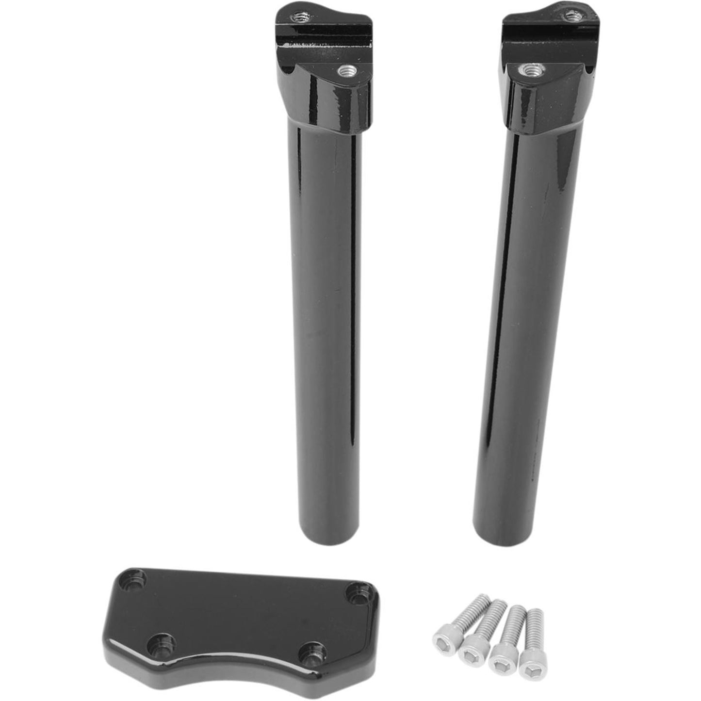 Drag Specialties 12" Black Buffalo Risers with  Top 0602-0599_257907