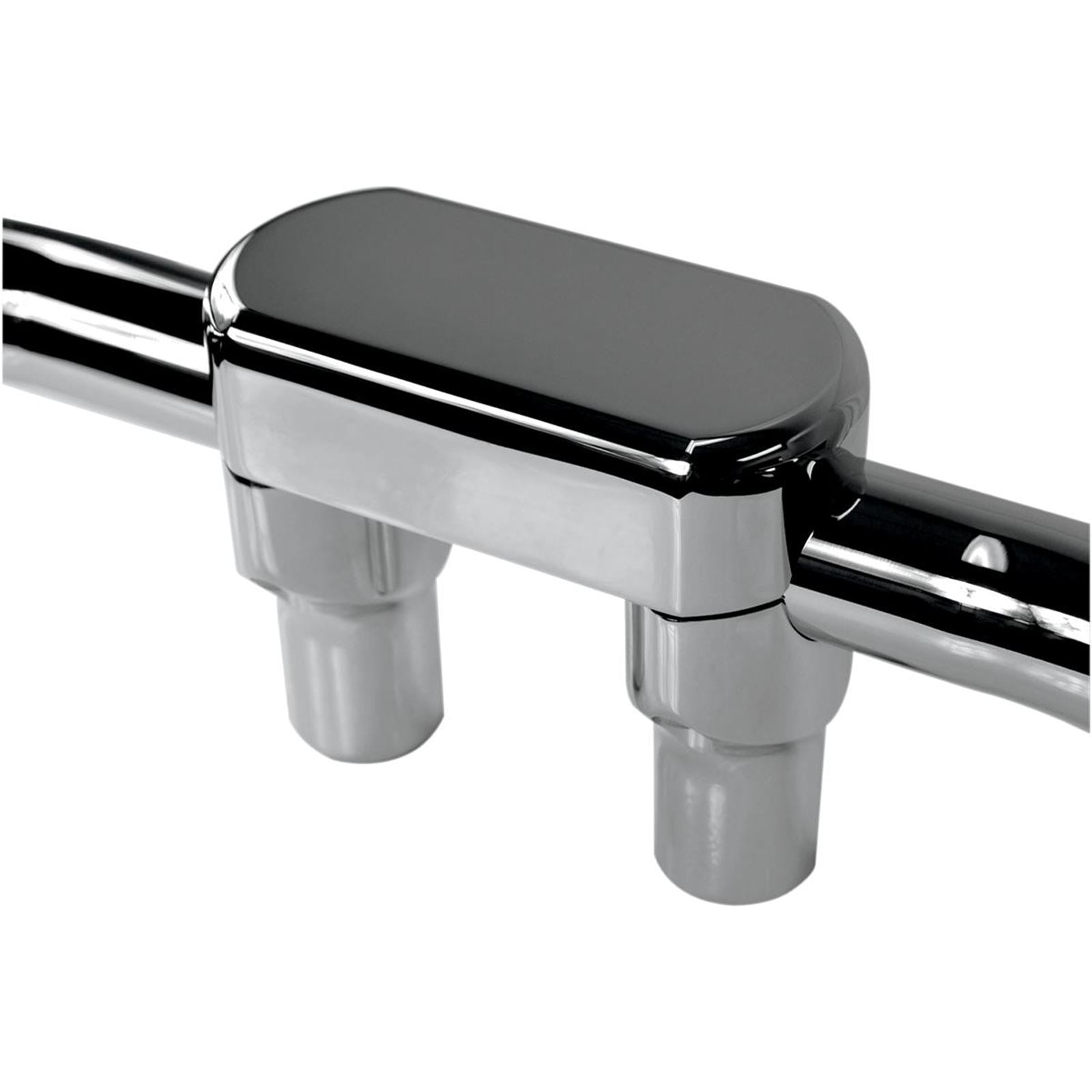 Drag Specialties 3" Chrome Big Buffalo Risers with  Top 0602-0602_257910