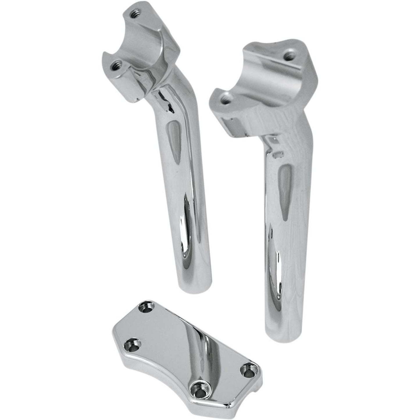 Drag Specialties 9-1/2" Chrome Buffalo Risers with  Top 0602-0594_257914