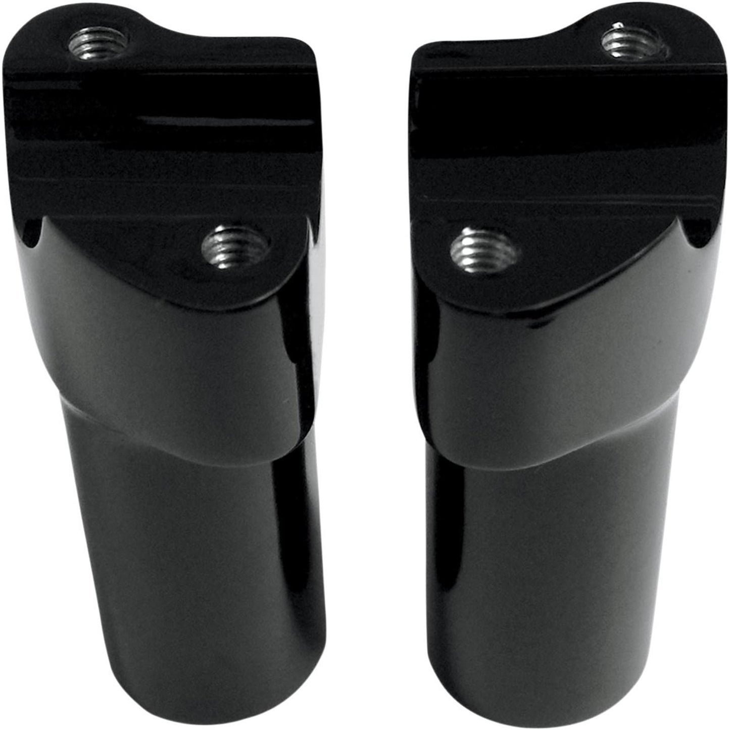 Drag Specialties 4" Black Buffalo Risers with  Top 0602-0589_257924