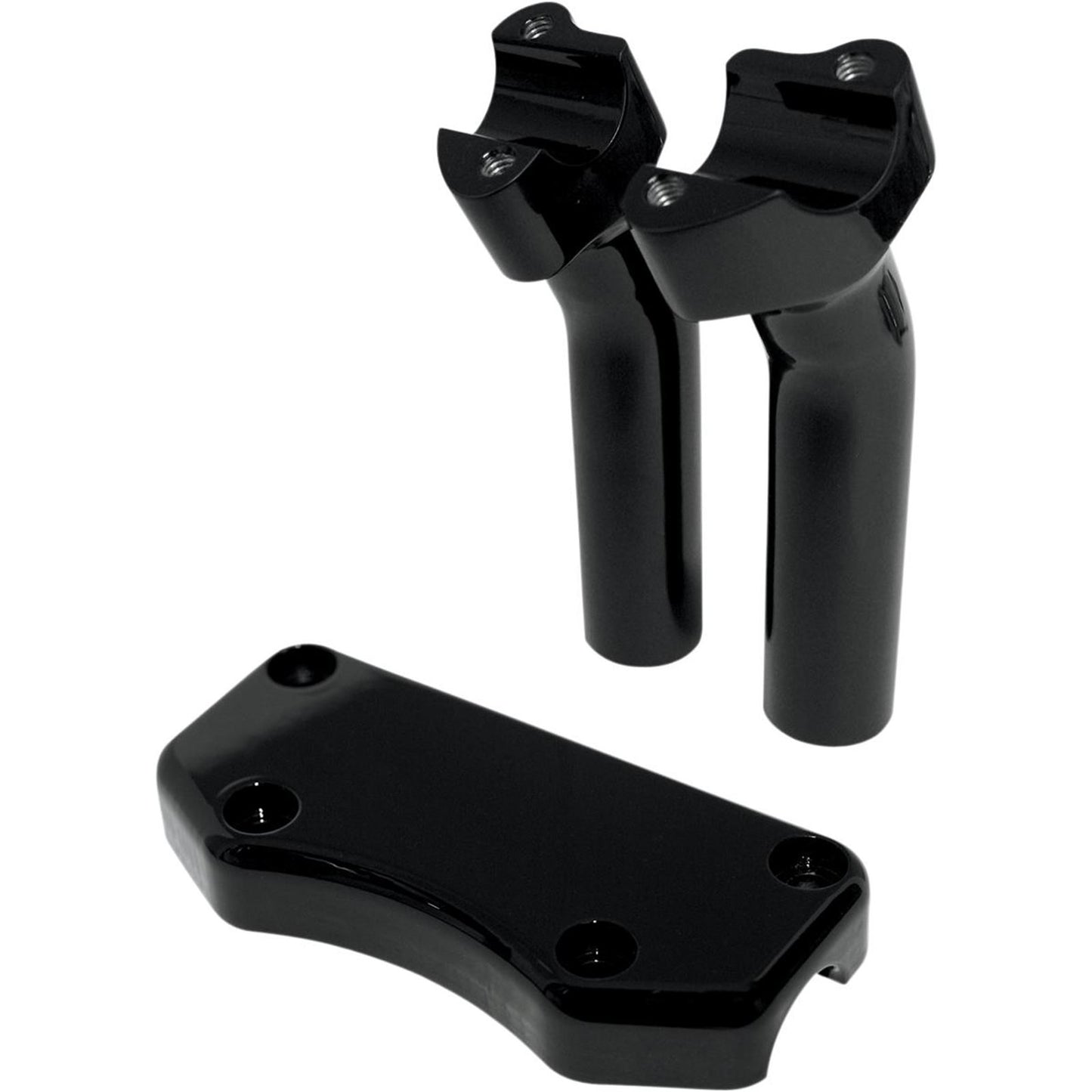 Drag Specialties 5-1/2" Black Buffalo Risers with  Top 0602-0591_257926