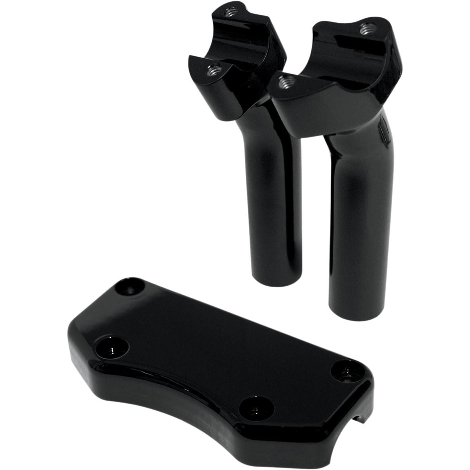 Drag Specialties 5-1/2" Black Buffalo Risers with  Top 0602-0591_257926
