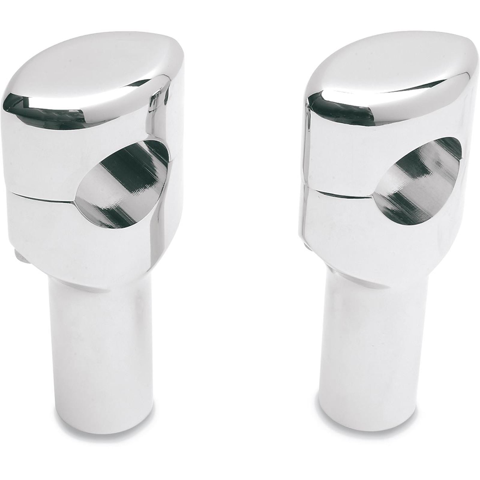 Drag Specialties Chrome 4" Big Buffalo Risers 0602-0468_257936