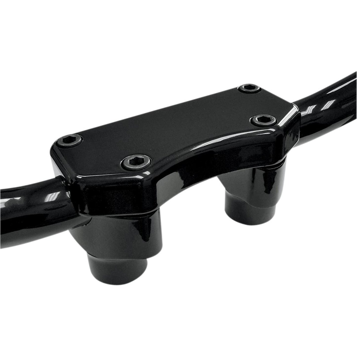 Drag Specialties 1-1/2" Black Buffalo Risers with  Top 0602-0256_257969