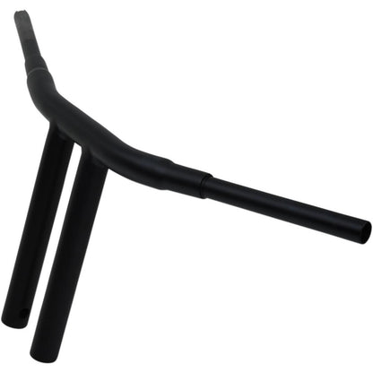 Drag Specialties Flat Black 12" Big Buffalo Chopper Handlebar for Throttle-by-Wire 0601-4320_257990