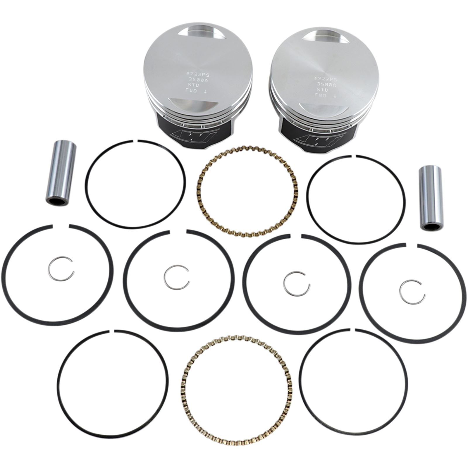 Wiseco - Powersports V-Twin Piston Kit 1340 EVO Big Twin 8.5:1 Compression K1640_497024