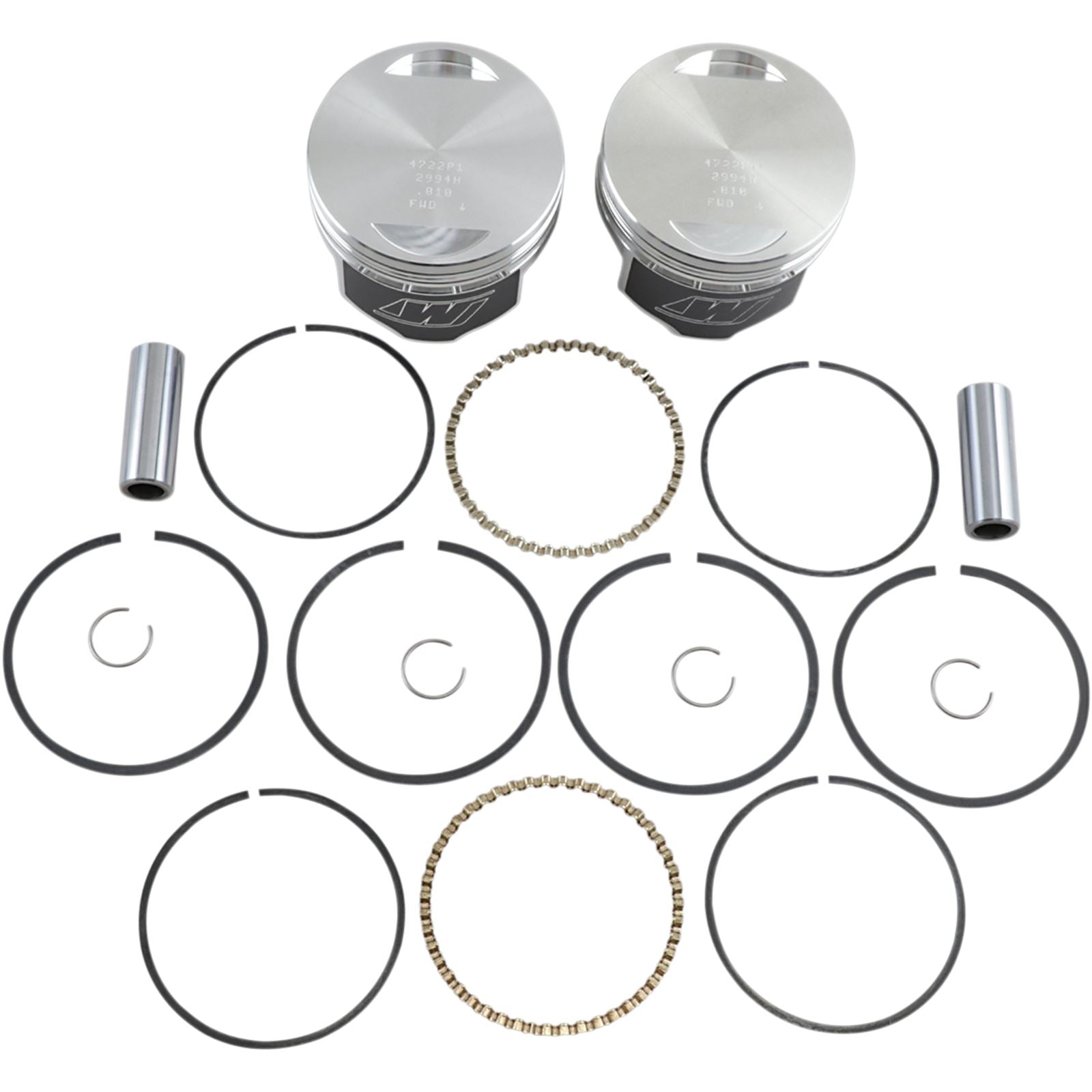 Wiseco - Powersports V-Twin Piston Kit 1340 EVO Big Twin 8.5:1 Compression K1643_497027