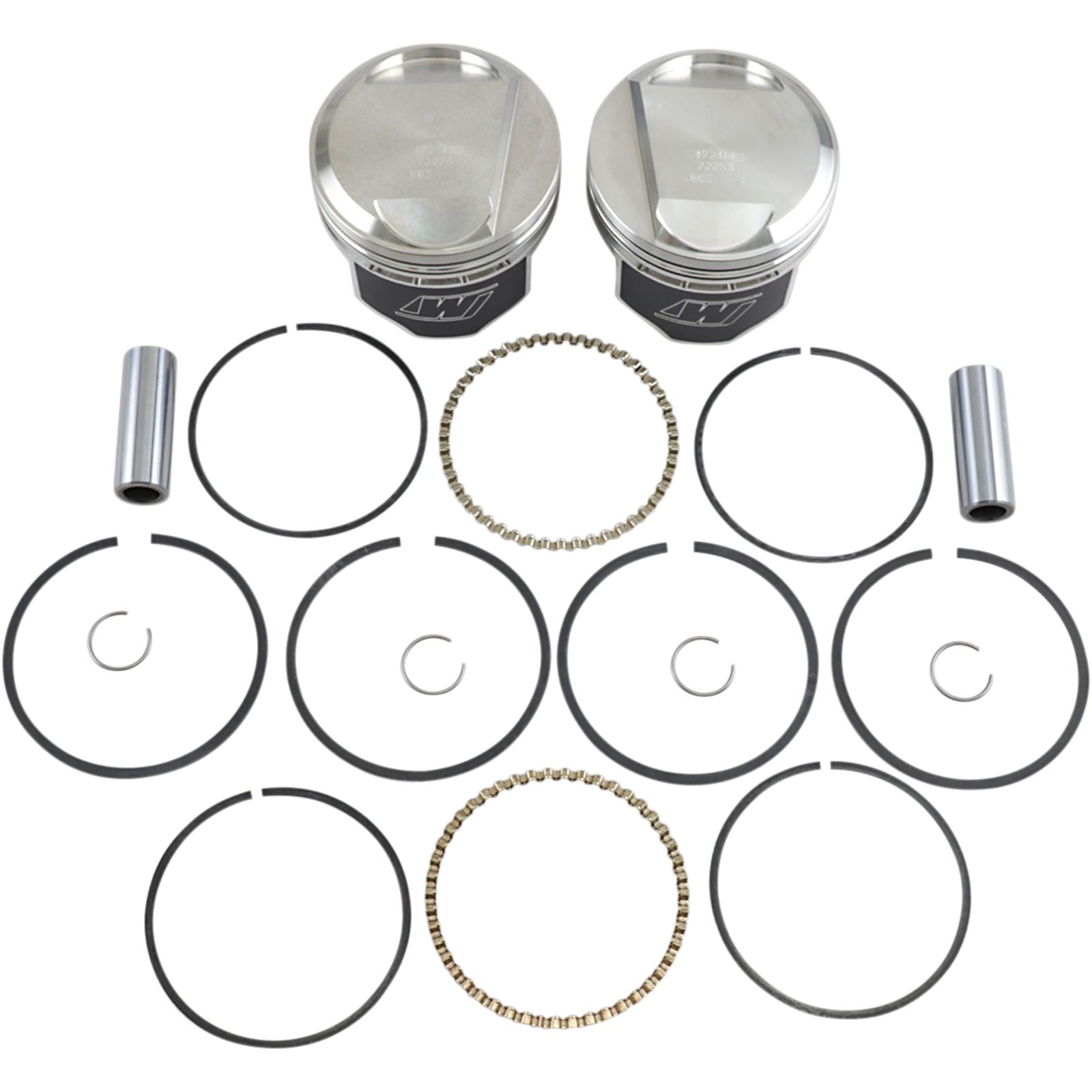 Wiseco - Powersports V-Twin Piston Kit 1340 EVO Big Twin 10:1 Compression K1665_497036