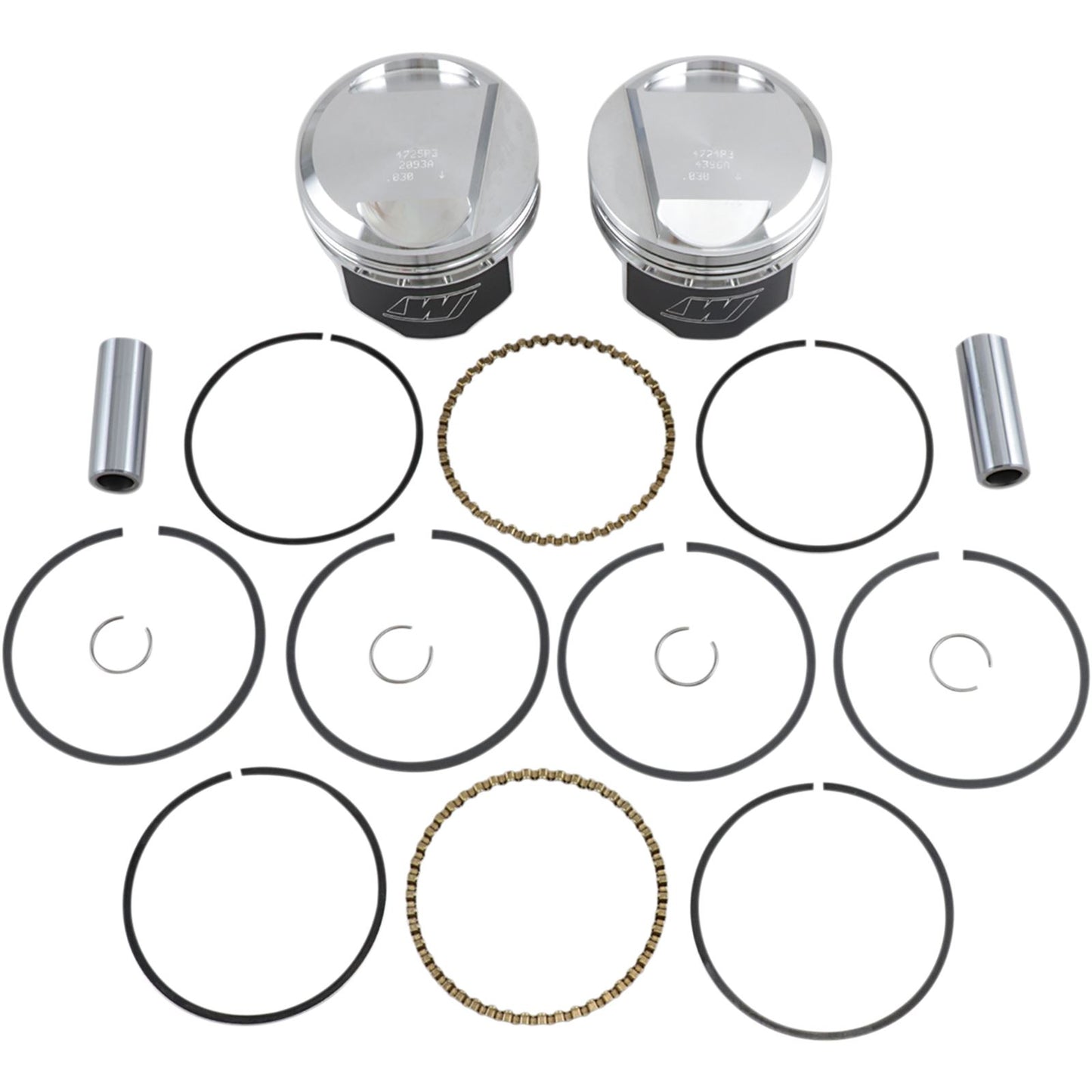 Wiseco - Powersports V-Twin Piston Kit 1340 EVO Big Twin 10:1 Compression K1668_497039