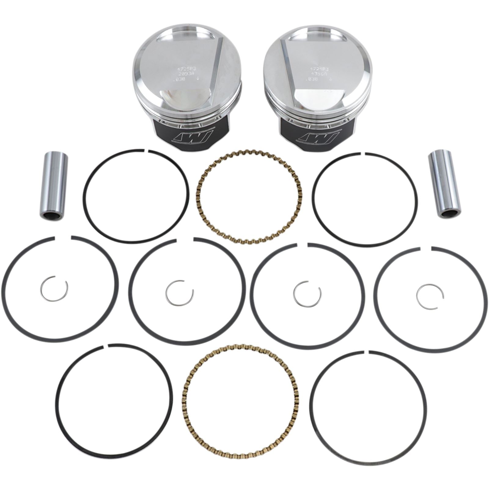 Wiseco - Powersports V-Twin Piston Kit 1340 EVO Big Twin 10:1 Compression K1668_497039