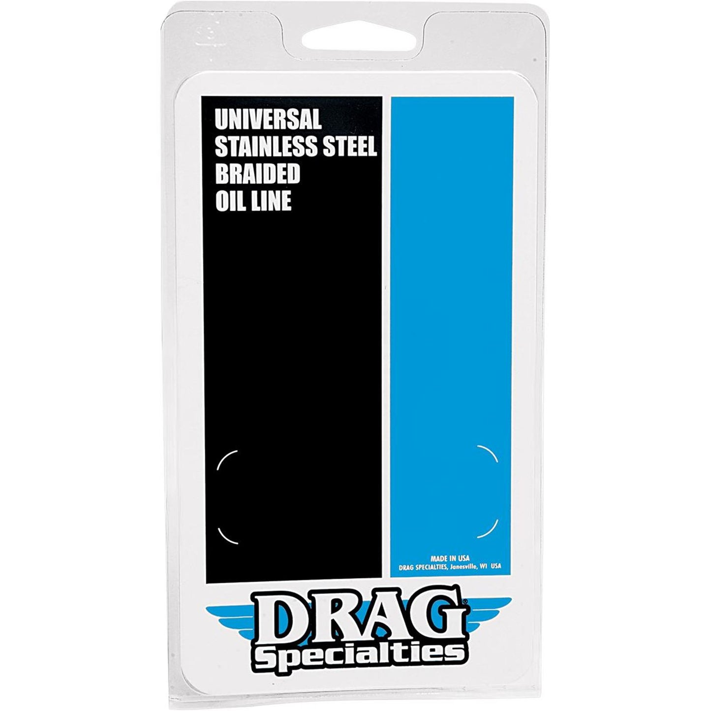 Drag Specialties Oil Line with Fittings - Stainless Steel - 13" 0711-0048_258351