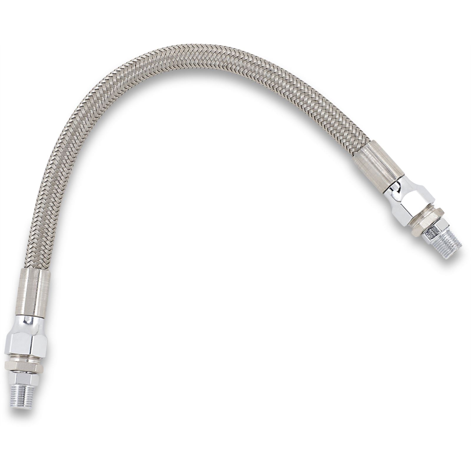 Drag Specialties Oil Line with Fittings - Stainless Steel - 11" 0711-0046_373916