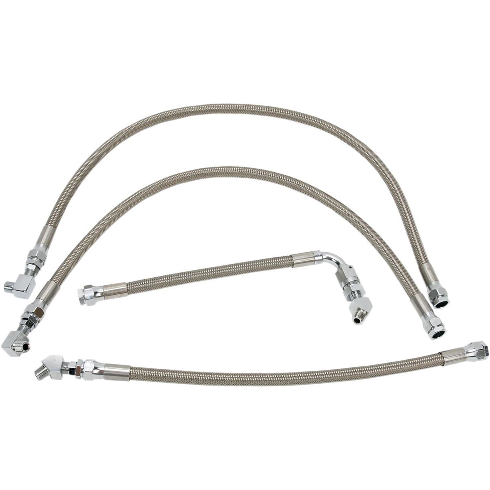 Drag Specialties Oil Line Kit - Stainless Steel - FXR 0711-0037_258366