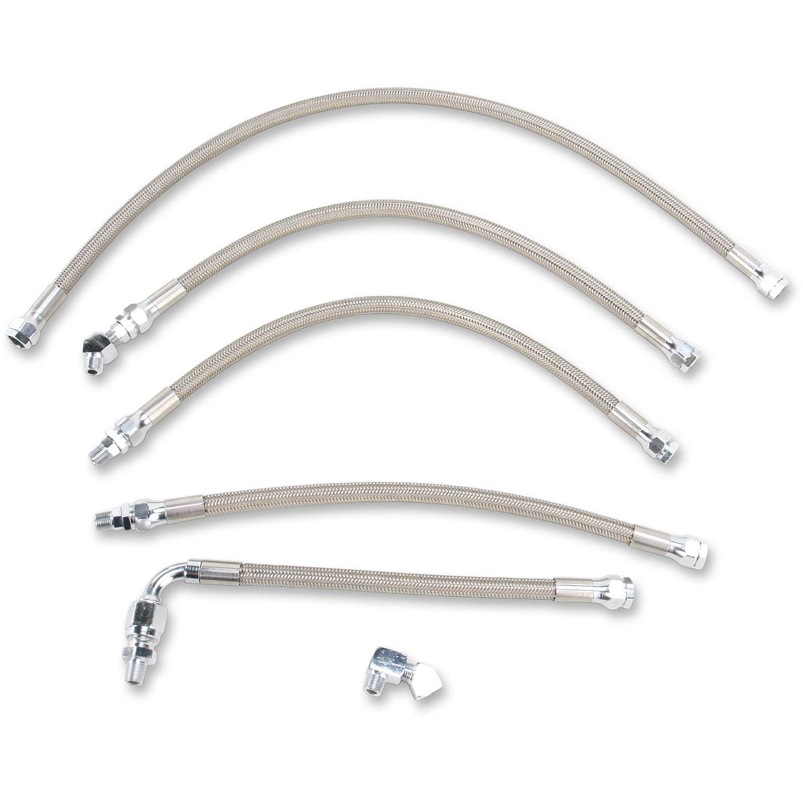 Drag Specialties Oil Line Kit - Stainless Steel - FXR 0711-0038_258367