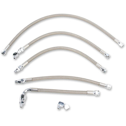 Drag Specialties Oil Line Kit - Stainless Steel - FXR 0711-0038_258367