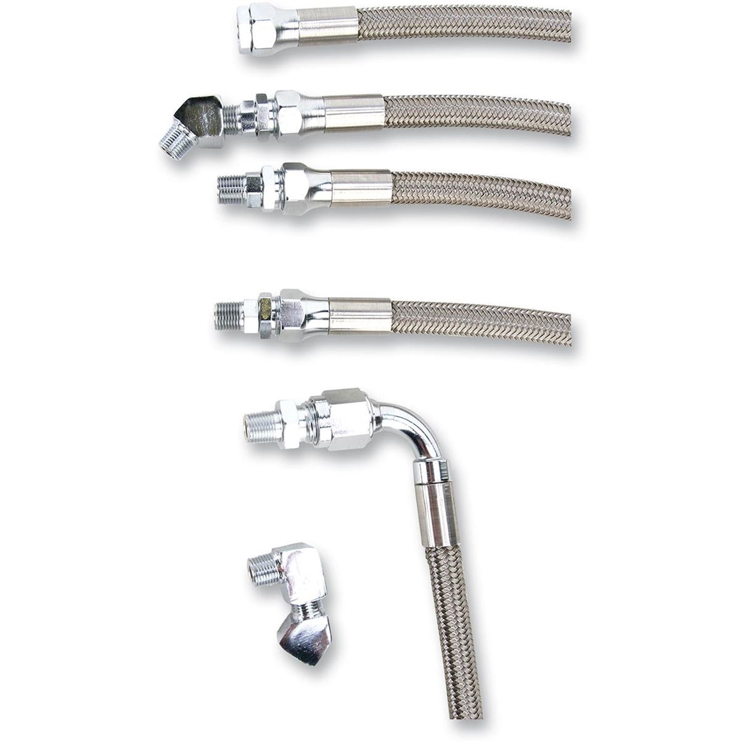 Drag Specialties Oil Line Kit - Stainless Steel - FXR 0711-0038_258369