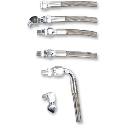 Drag Specialties Oil Line Kit - Stainless Steel - FXR 0711-0038_258369