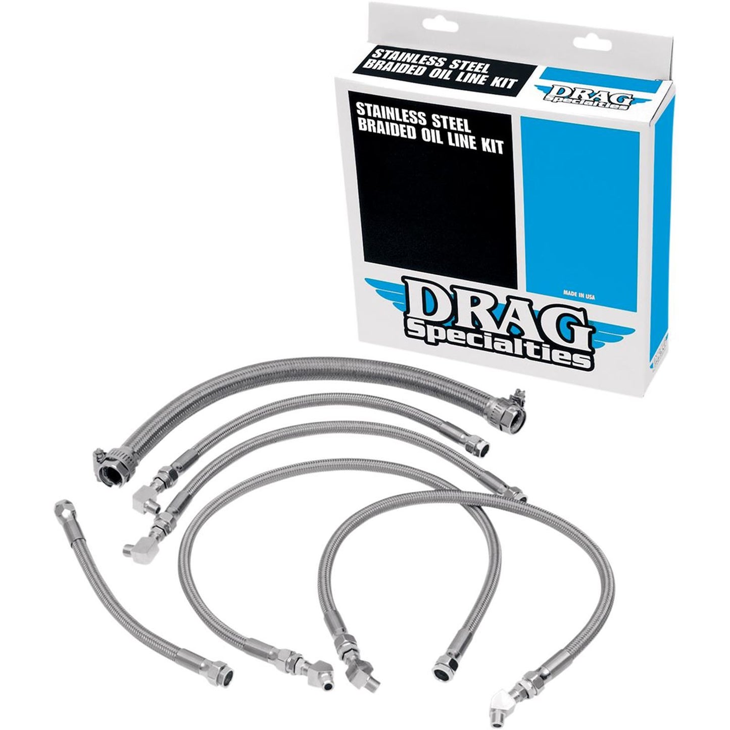 Drag Specialties Oil Line Kit - Stainless Steel - Softail 0711-0035_258379