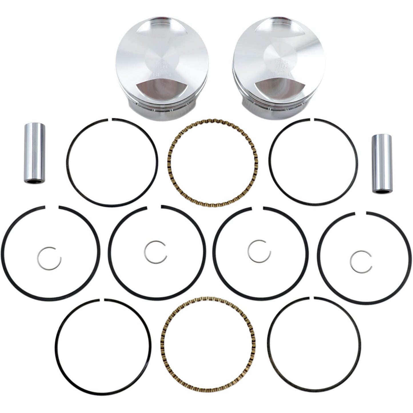 Wiseco - Powersports V-Twin Piston Kit 1200 EVO Sporster 10.5:1 Compression K1686_493944