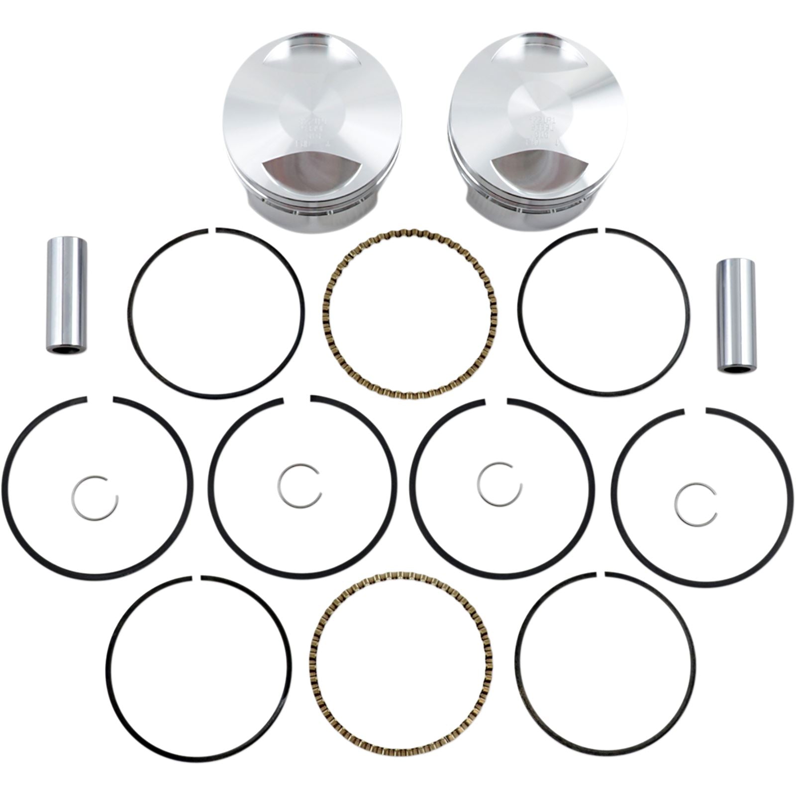 Wiseco - Powersports V-Twin Piston Kit 1200 EVO Sporster 10.5:1 Compression K1686_493944