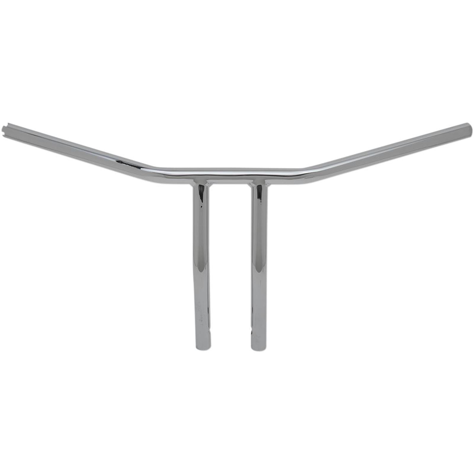 Drag Specialties Chrome 10" Drilled T-Bar Handlebar with  Dimples for Throttle-by-Wire 0601-4230_258560