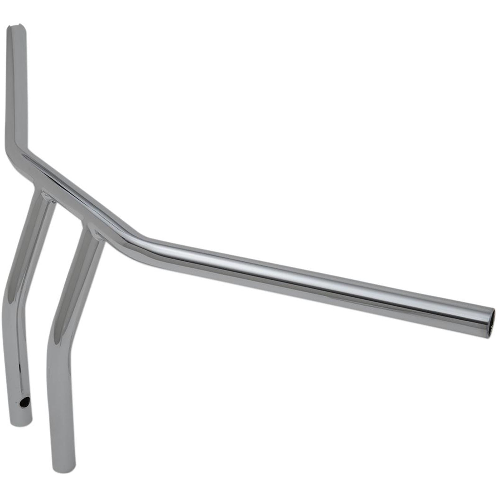 Drag Specialties Chrome 10" Drilled T-Bar Handlebar with  Dimples for Throttle-by-Wire 0601-4230_258561